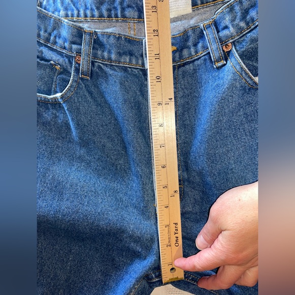 Vintage Jordache High Rise Mom Jeans 15/16 Blue Tapered Leg - Picture 11 of 11